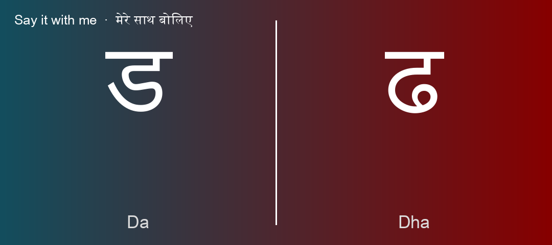 ड and ढ
