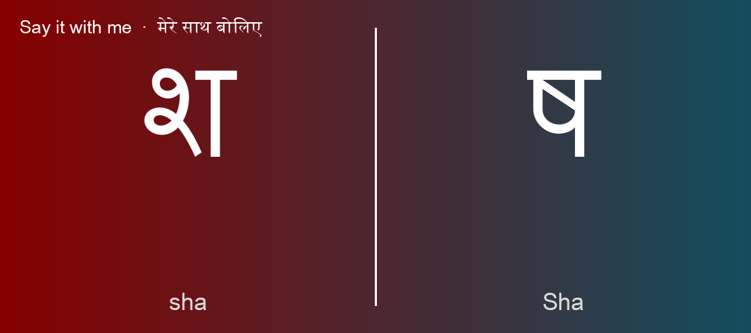 श and ष