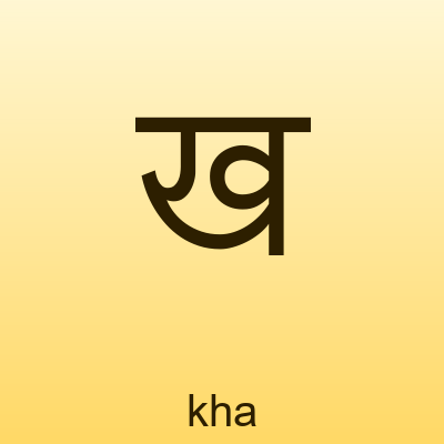 ख — kha