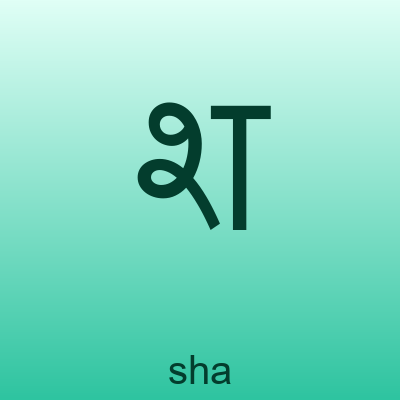 श — sha