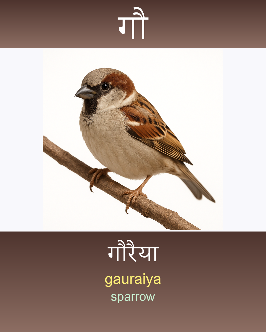 गौ — गौरैया