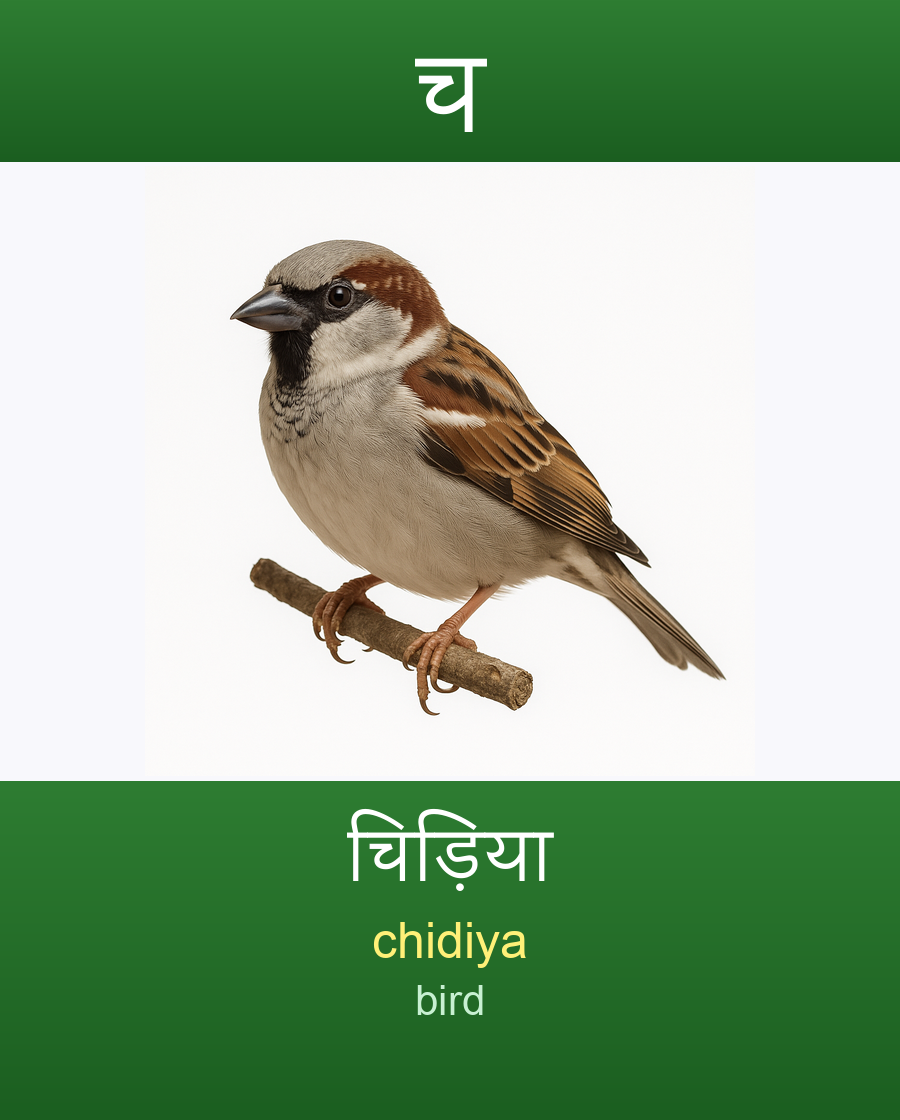 चिड़िया — chidiya (bird)