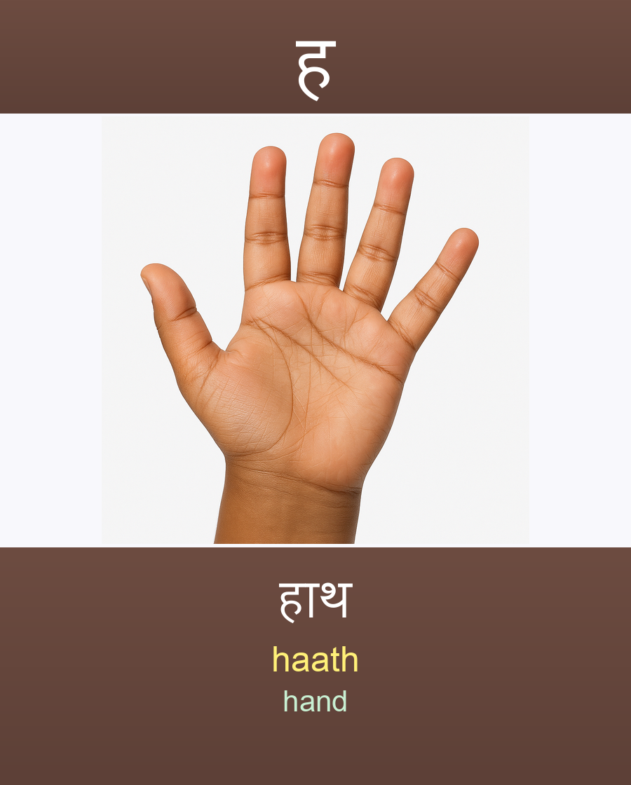 हाथ — haath (hand)