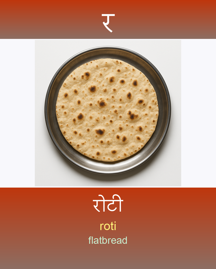 रोटी — roti (flatbread)