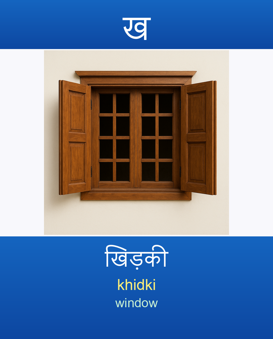 खिड़की — khidki (window)