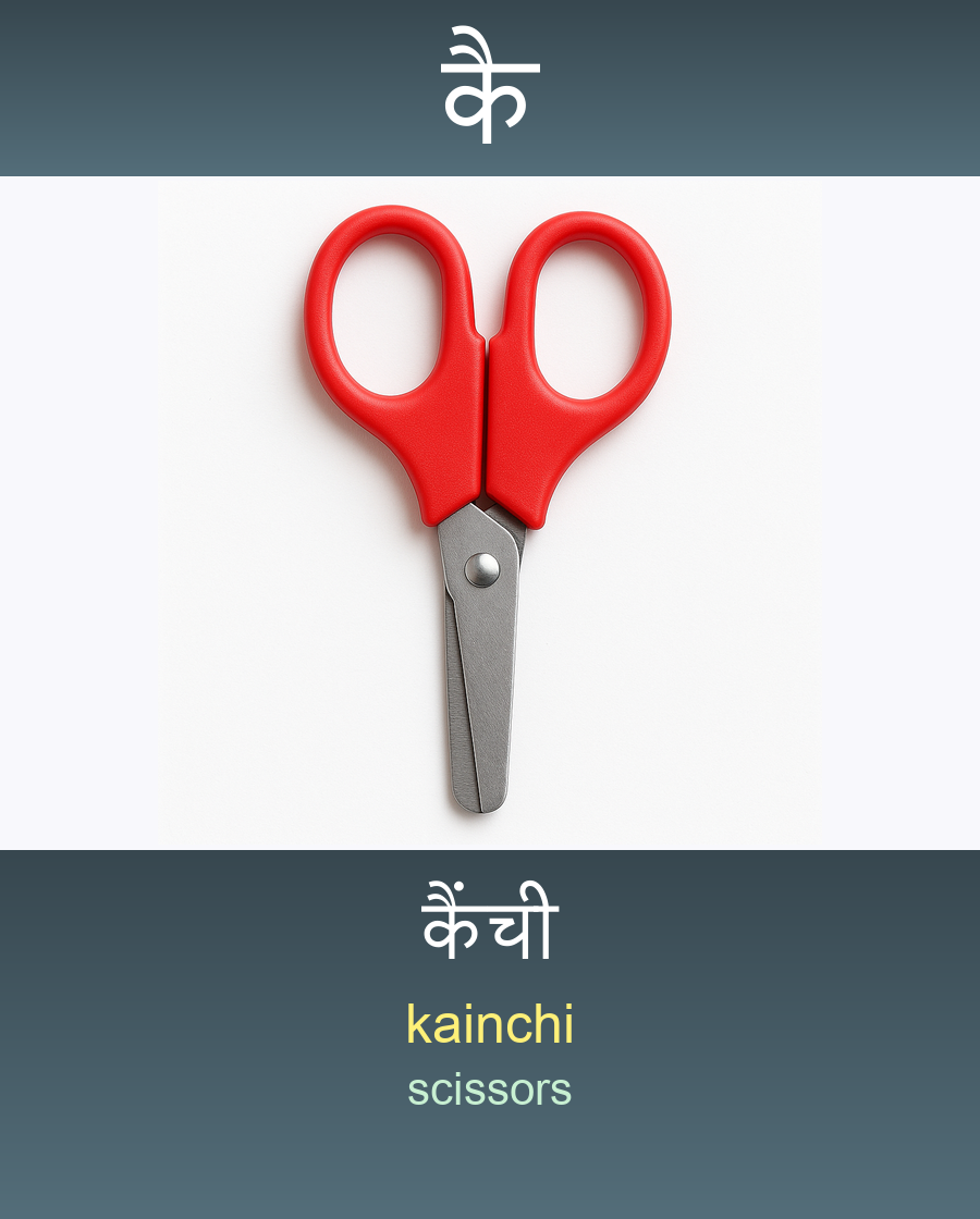 कै — कैंची