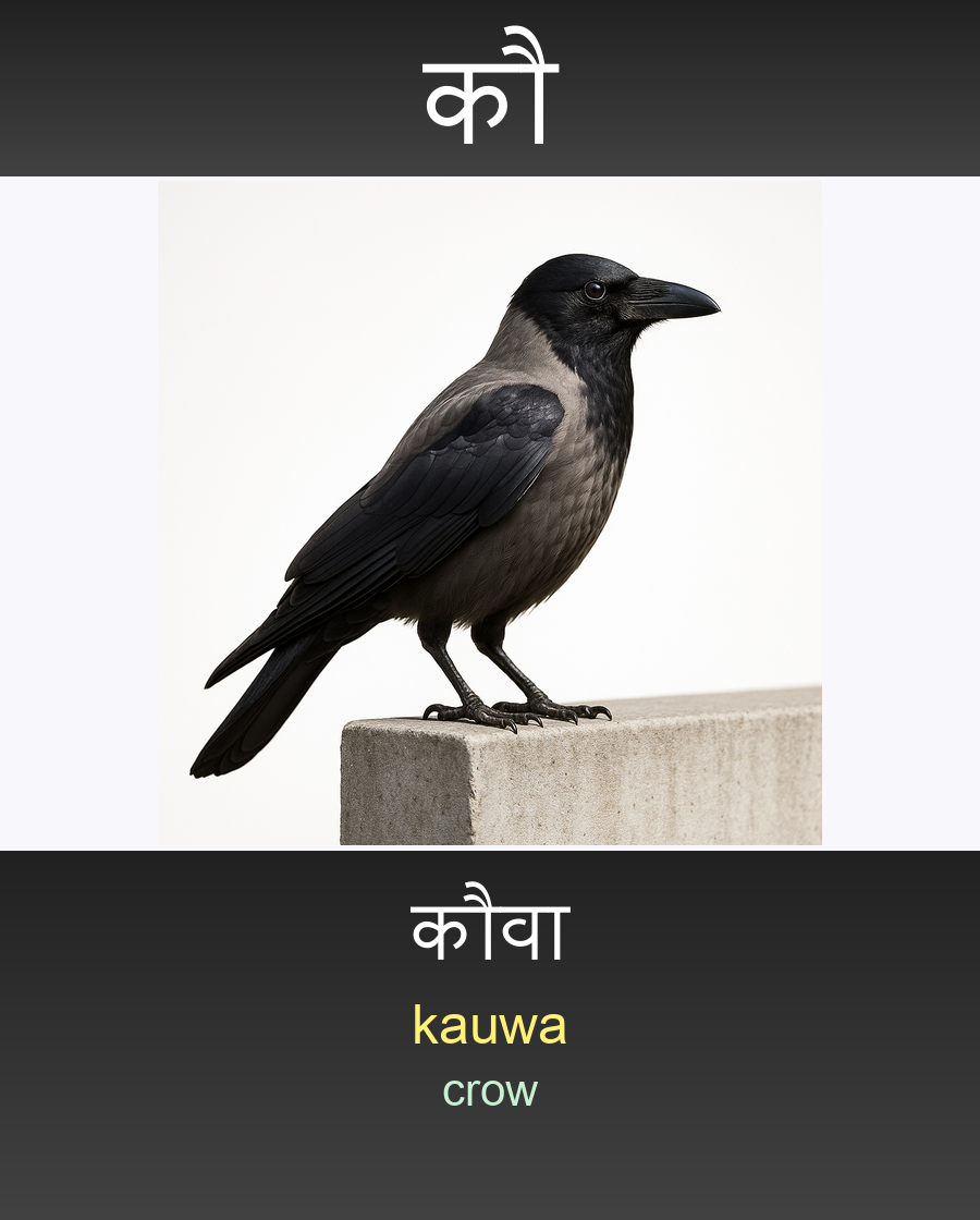 कौ — कौवा