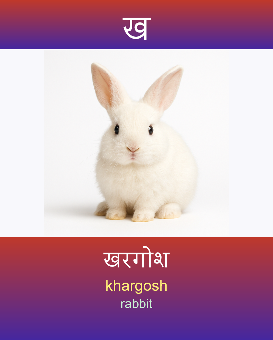 ख — खरगोश