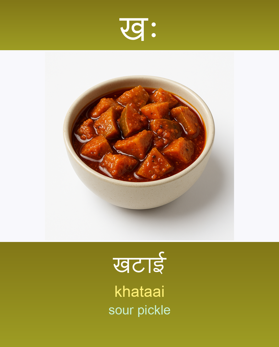 खः — खटाई
