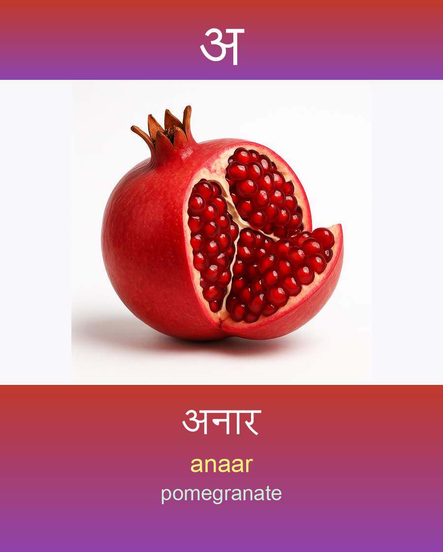 अ — अनार
