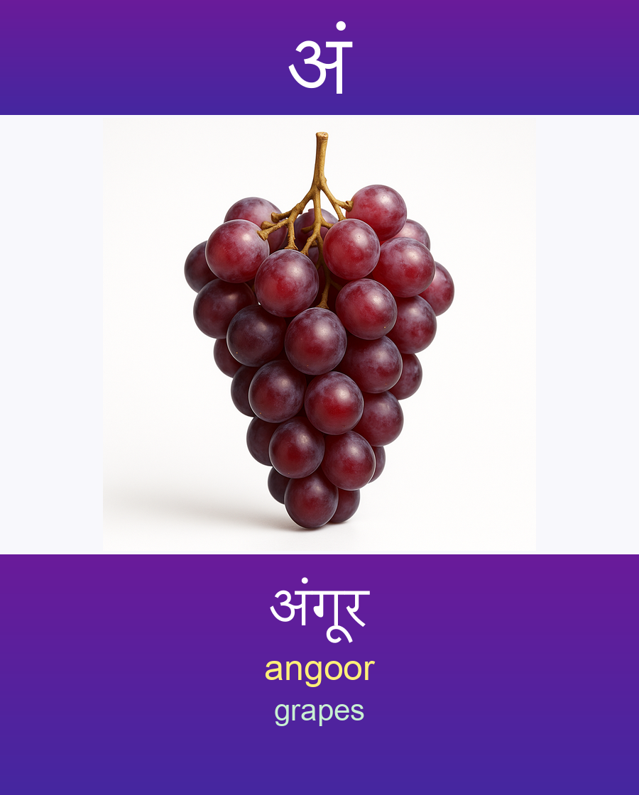 अं — अंगूर