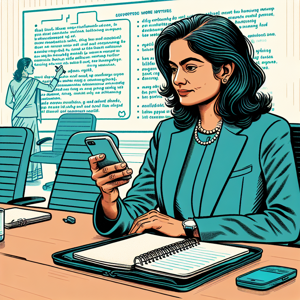 Sunitha turning rough meeting notes into a professional summary using AI