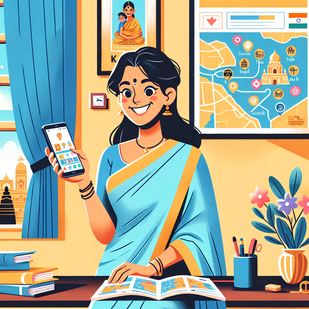 Kavitha planning a family trip using AI with a 3-day itinerary