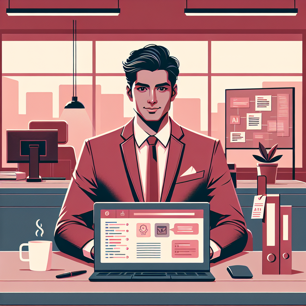 Pradeep building his daily AI workflow routine at his HR desk