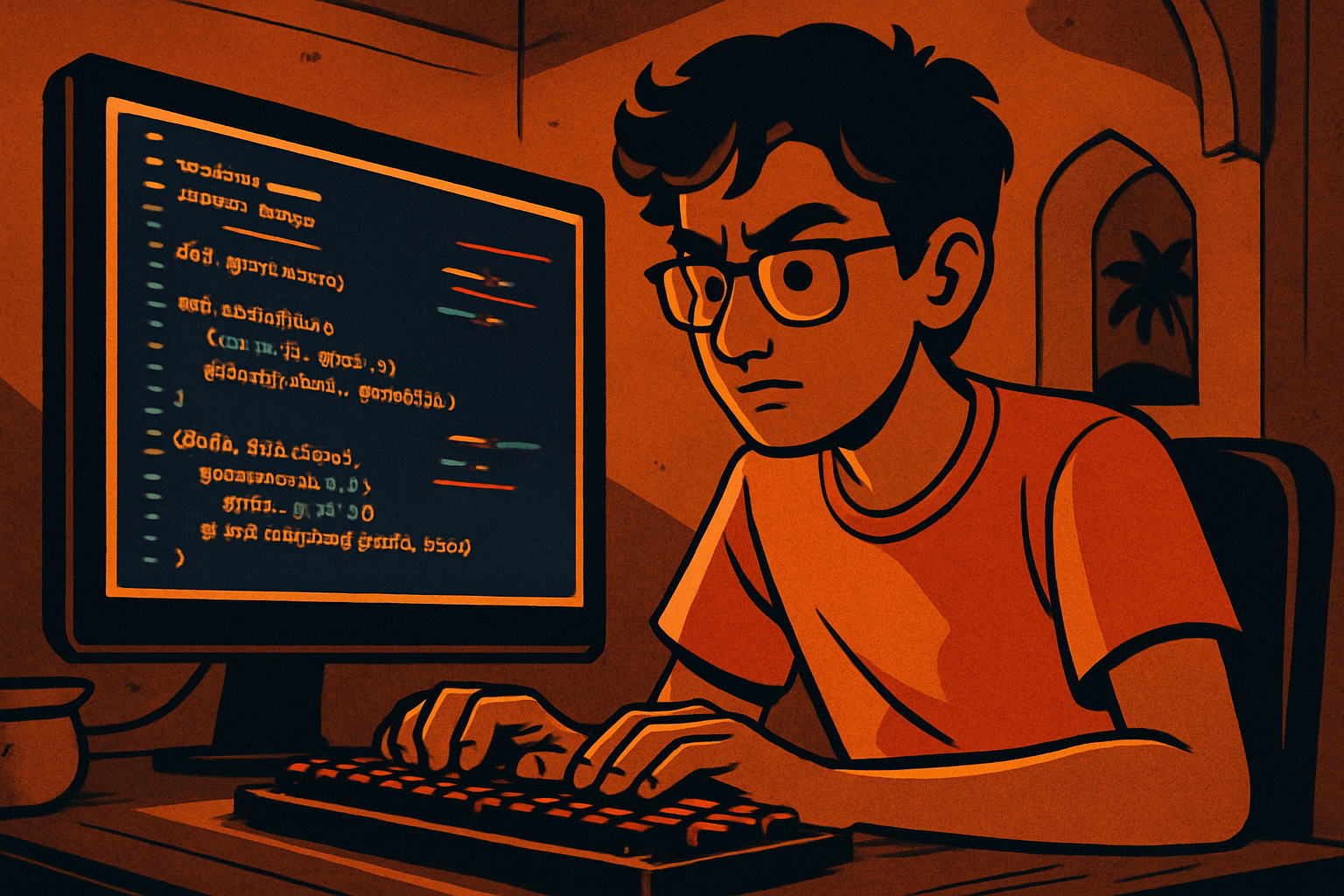 Rohan from Pune profiling Python code on his laptop — flame graphs, NumPy vectorisation, and performance charts